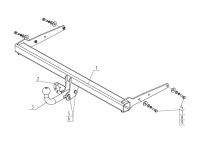 Фаркоп VW 35 для VOLKSWAGEN Tiguan, Tiguan 2 2007-/ AUDI Q3 2011-2018, Автос, нагрузка 2500/100 кг. С подрезкой бампера от магазина ФаркопРос